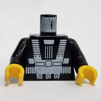 Torso Blacktron I Print, Black Arms, Yellow Hands