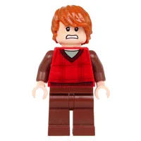 Ron Weasley, Red Tartan Sweater Vest, Reddish Brown Legs