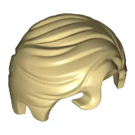 Hair Swept Right with Front Curl