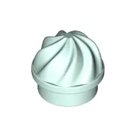 Plate Round 1 x 1 Swirled Top