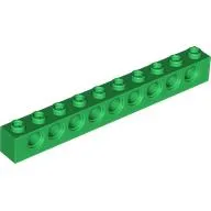 Technic Brick 1 x 10 [9 Pin Holes]