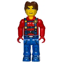 Juniors Midifig, Jack Stone - Red Jacket, Blue Overalls and Blue Legs