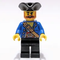Pirate - Blue Jacket, Black Legs, Black Tricorne