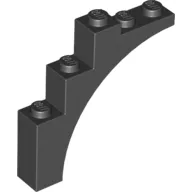 Brick Arch 1 x 5 x 4 [Continuous Bow, Raised Underside Cross Supports]