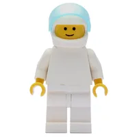 Man, Plain White, Helmet and Visor