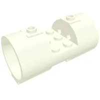 Cylinder 3 x 6 x 2 2/3 Horizontal Solid Studs