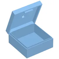 Box 3.5 x 3.5 x 1.3 with Hinged Lid