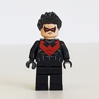 Nightwing with Dark Red Eyes and Dark Red Chest Symbol