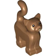 Animal, Cat, Standing New Style with White Chin, and Reddish Brown Stripes on Forehead Print (Crookshanks)