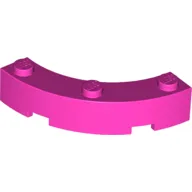Brick Round Corner 4 x 4 Macaroni Wide with 3 Studs