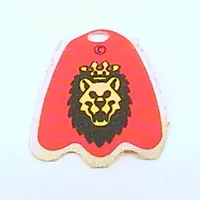 Neckwear Cape, Round Lobes with Royal Knights Lion Head Print
