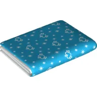 Duplo Blanket 5 x 6 with White Hearts & Stars Print