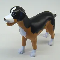 Scala, Animal, Dog Sita, with Black Back and White Chest, Feet and Muzzle Print