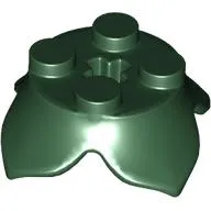 Plant, Leaves, Round 2 x 2 x 2/3 with + Axle Hole and 4 Leaf Extensions