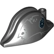 Hat Pirate Bicorne with Tattered Lines and Spots print