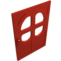 Fabuland, Door 1 x 6 x 7 with Round pane in 4 sections