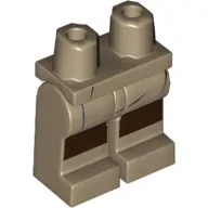 Hips and Dark Tan Legs with Creases and Dark Brown Knees Print