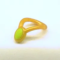 Minifig Neckwear Necklace with Lime Pendant