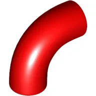 Brick Round 1 x 1 diameter Tube with 90 Degree Elbow (2 x 2 x 1) and Axle Holes (Crossholes) at each end