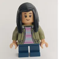 Cho Chang, Short Legs, Olive Green Jacket