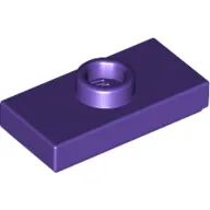Plate Special 1 x 2 with 1 Stud with Groove and Inside Stud Holder (Jumper)