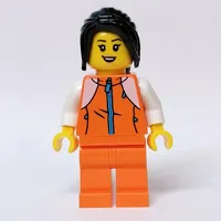 Orange Torso, Orange Legs, Black Hair