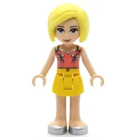 Roxy - Coral Top, Yellow Skirt