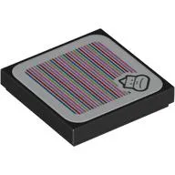 Tile 2 x 2 with Sumo Bro and Barcode Print (Sticker)