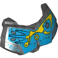 Large Figure Chest Cover, Armour Small with Dark Azure and Yellow Print (Gali)