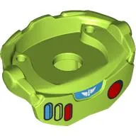 Minifig Neckwear Spacesuit, Space Ranger Body Armour with Red/Lime/Medium Azure Buttons print