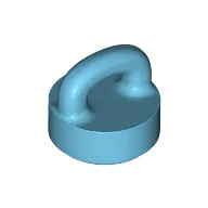 Tile Round 1 x 1 Special with Clip-Bar