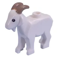 Animal, Goat with Dark Tan Horns Print