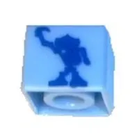 Pen Bead, Square with Bionicle Figure Print