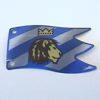Flag with Lion with Crown Print