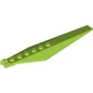 Hinge Plate 1 x 12 Locking 7 Teeth with Angled Side Extensions and Tapered Ends