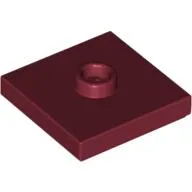 Plate Special 2 x 2 with Groove and Center Stud (Jumper)