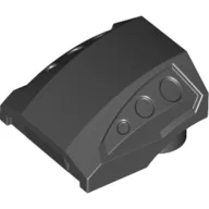 Brick Curved 2 x 2 No Studs - 3 Recessed Side Ports