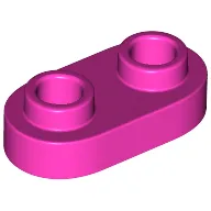 Plate Special 1 x 2 Rounded with 2 Open Studs