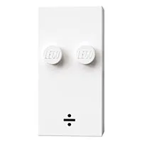 Braille Brick 2 x 4 with 2 Studs ⠒ and '÷' print