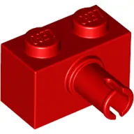Brick Special 1 x 2 with Pin - Bottom Stud Holder