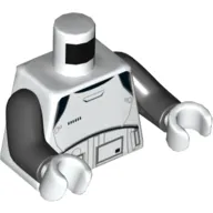 Torso Armor First Order Executioner Trooper Print, Black Arms, White Hands