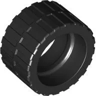 Tyre 24 x 14 Shallow Tread (Tread Small Hub), Band Around Center of Tread