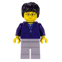 Harry Potter, Yellow Skin, Dark Blue Jacket with Zipper