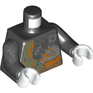 Torso, Odd Arms, Armour, Damaged, Belt, Chain Print, Left Black Arm, Right Pearl Titanium Arm, White Hands