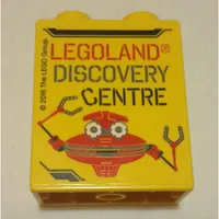 Duplo Brick 1 x 2 x 2 with 'LEGOLAND DISCOVERY CENTRE', '2016', and Robot Print