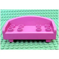 Duplo Couch / Sofa with Rounded Back and Eight Studs