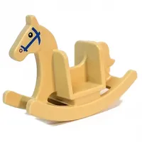 Rocking Horse with Blue Bridle, Black Eyes print