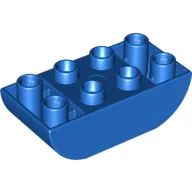 Duplo Brick 2 x 4 Curved Bottom