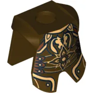 Minifig Neckwear Armor Breastplate with Leg Protection, LotR King Theoden Print