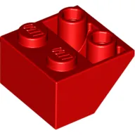 Slope Inverted 45° 2 x 2 [Ovoid Bottom Pin, Bar-sized Stud Holes]